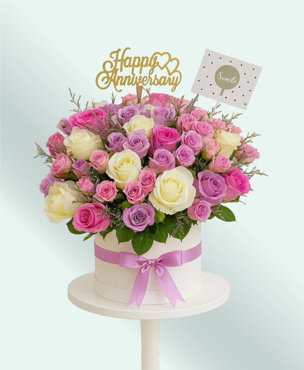 Elegant Anniversary Rose Box